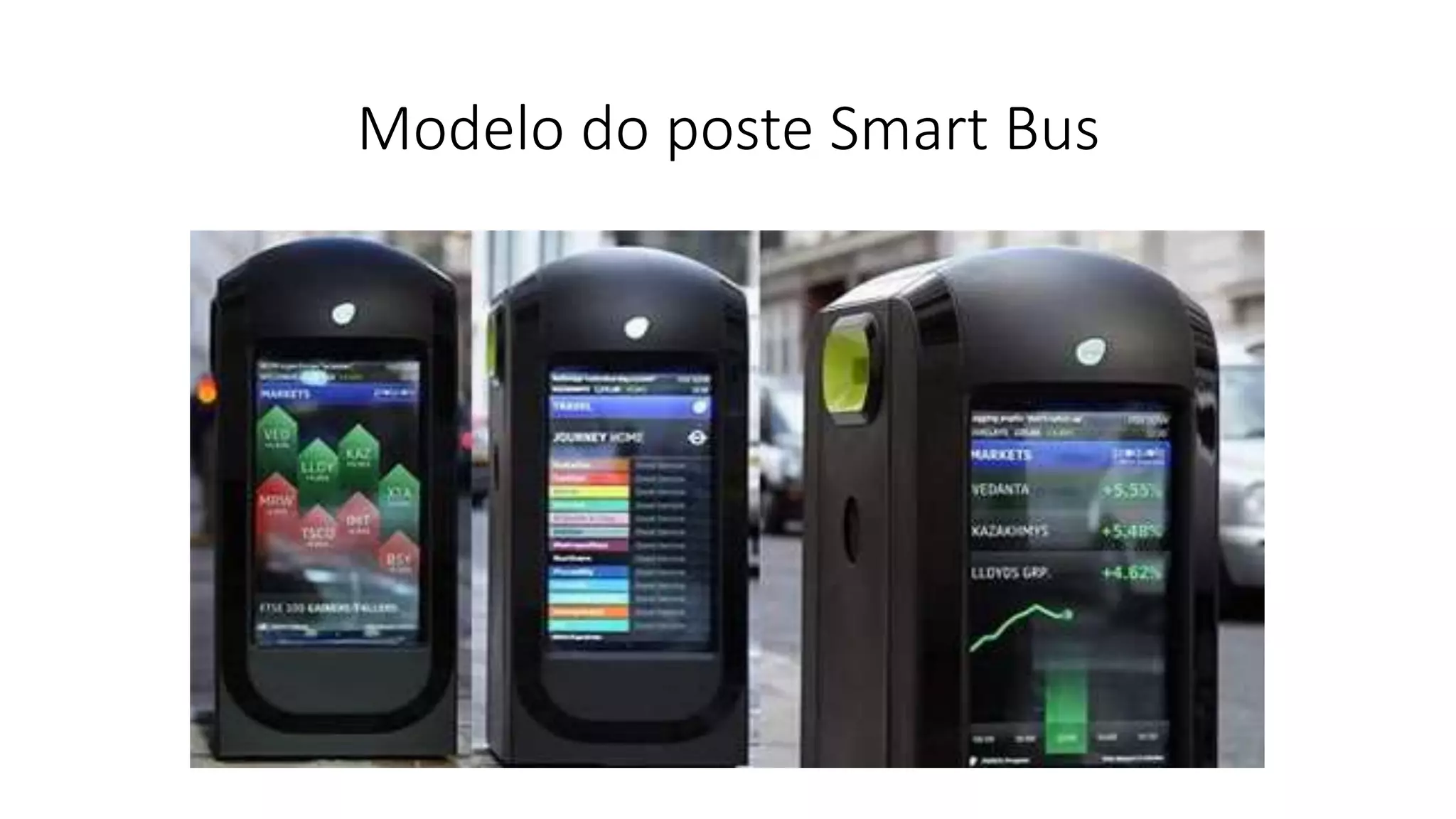 Modelo do poste Smart Bus
 