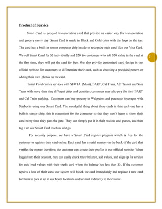 Financial Summary / Sales Forecast…………………. 16 