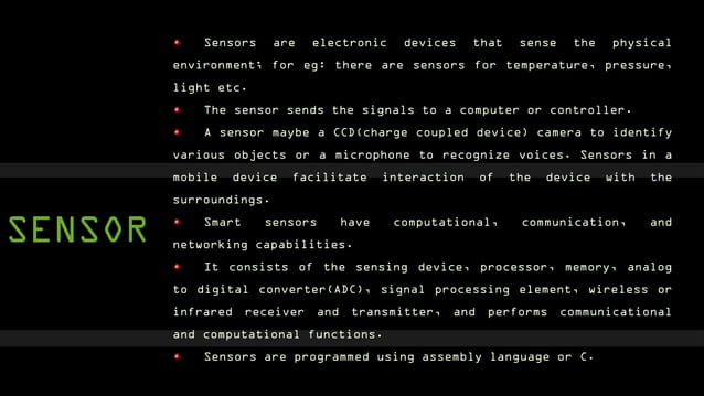 Smart cards and sensors | PPT