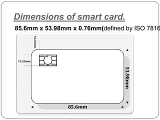 Smart card technology | PPTX