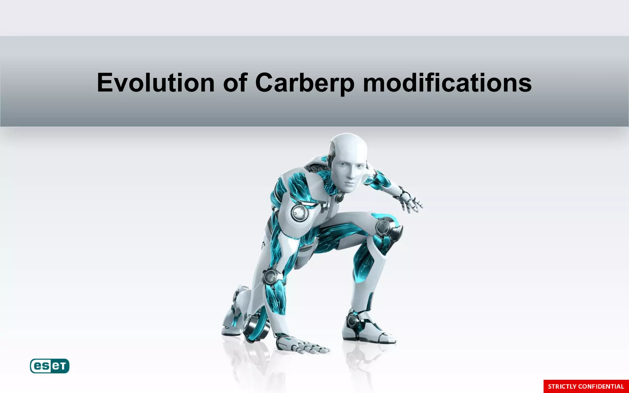 Evolution of Carberp modifications
 