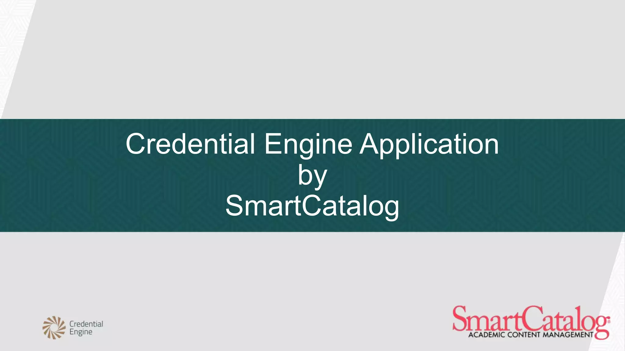 Smart Catalog Application PPTX