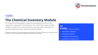 Smart Chemical Inventory Tracking Software for Compliance Management | PPTX