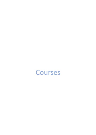 Courses
 
