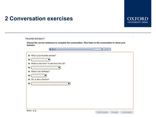 2 Conversation exercises
 