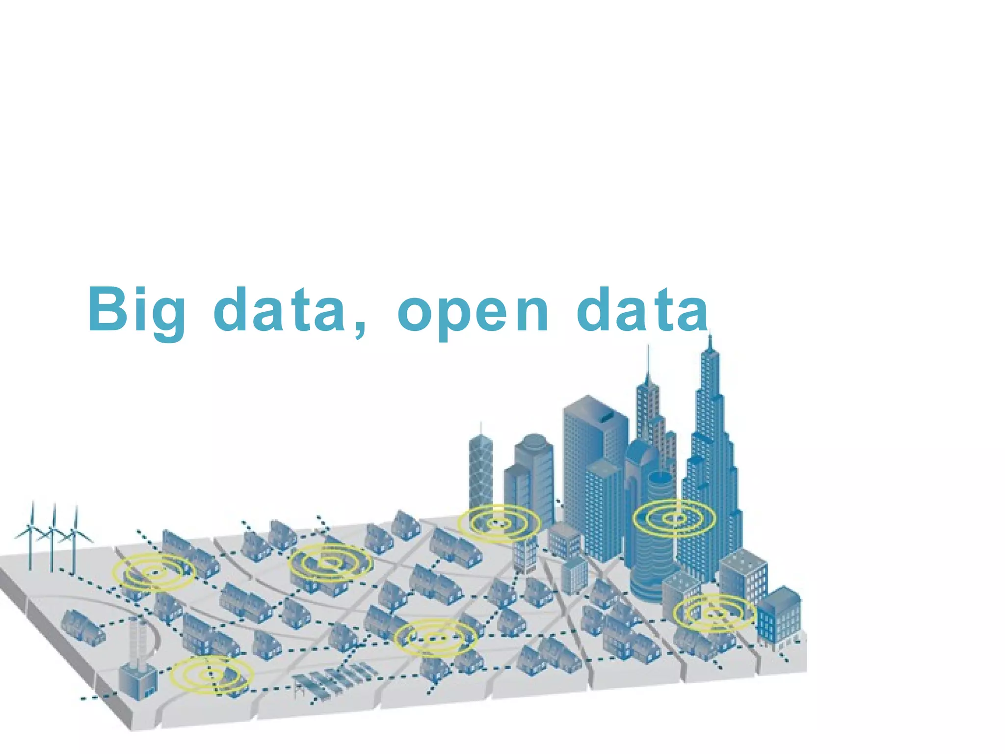 Big data, open data

 