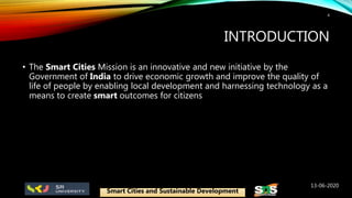 Smart cities and sustainable development | PPTX