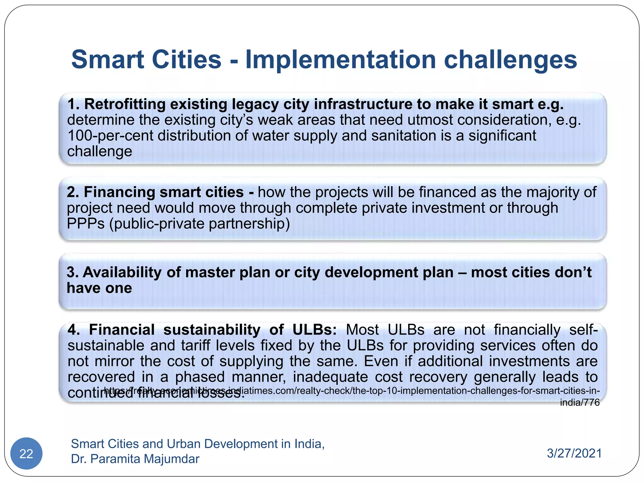 Smart cities and Urban Development in india | PPTX
