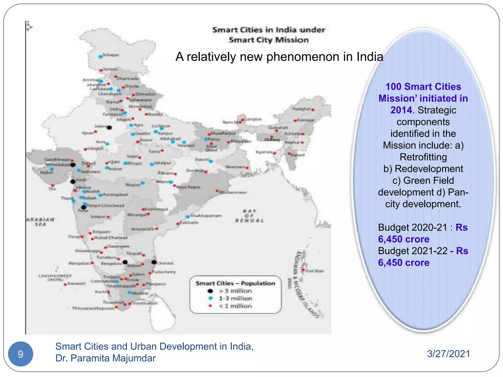 Smart cities and Urban Development in india | PPTX