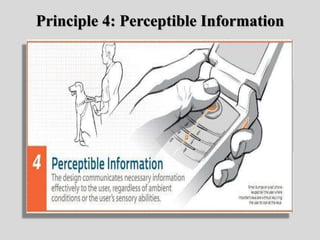 Principle 4: Perceptible Information
 