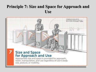 Principle 7: Size and Space for Approach and
Use
 