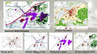 Road plan Water Resources Pollution plan Green spaces plan
General determinates Urban Growth
 