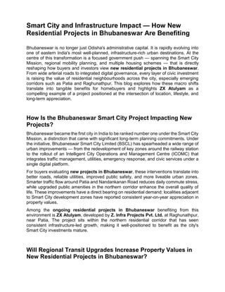 Smart City Developments and Residential Growth in Bhubaneswar ...