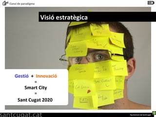 Visió estratègica Gestió   +   Innovació   = Smart City = Sant Cugat 2020   