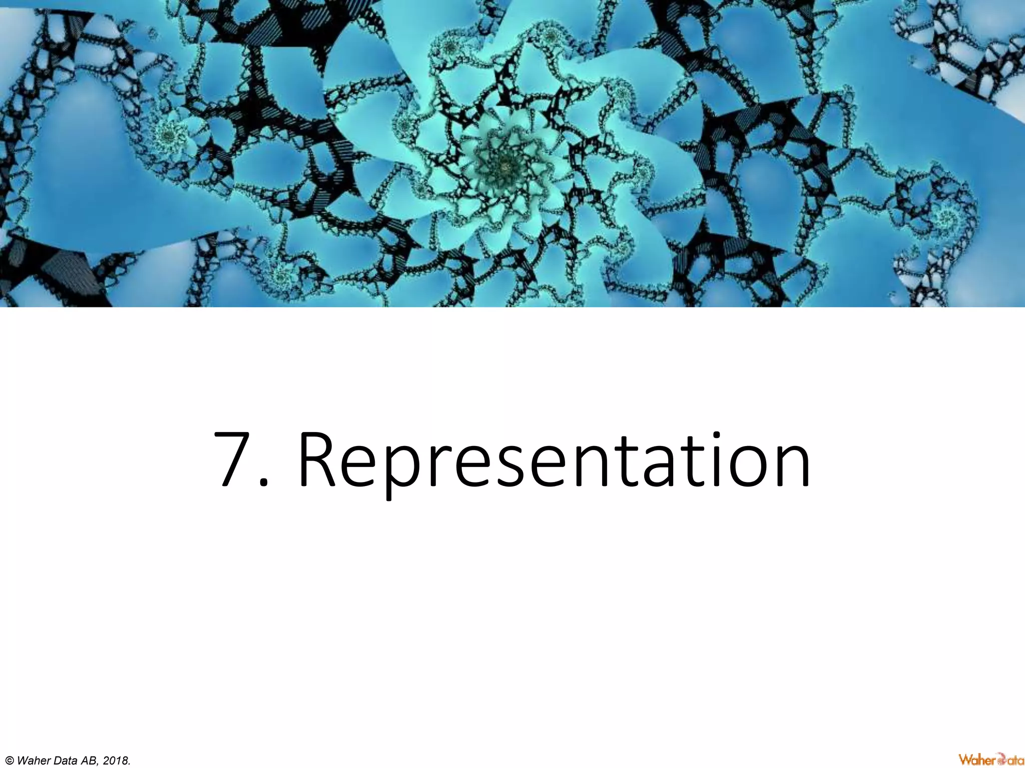 © Waher Data AB, 2018.
7. Representation
 