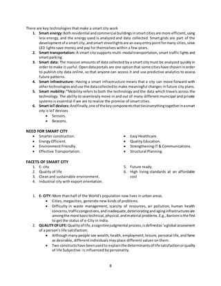 Smart City Development Project Report Smart city report | DOCX