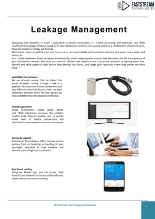 Smart City water management solutions -Faststream Technologies | PDF