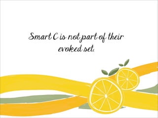 Smart C is not part of their
evoked set.
 