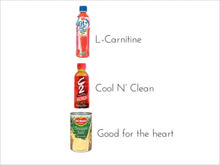 L-Carnitine
Cool N’ Clean
Good for the heart
 