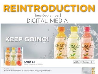 REINTRODUCTION
[June-September]
DIGITAL MEDIA
PHASE 1
 