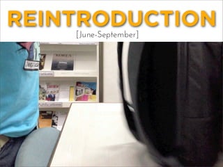 REINTRODUCTION
[June-September]
TVC
PHASE 1
 