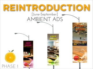 REINTRODUCTION
[June-September]
AMBIENT ADS
PHASE 1
 