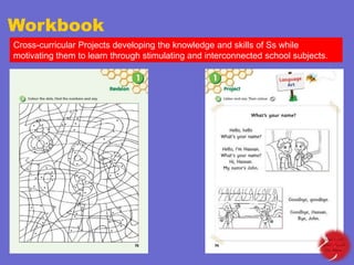 Workbook
Cross-curricular Projects developing the knowledge and skills of Ss while
motivating them to learn through stimulating and interconnected school subjects.

 