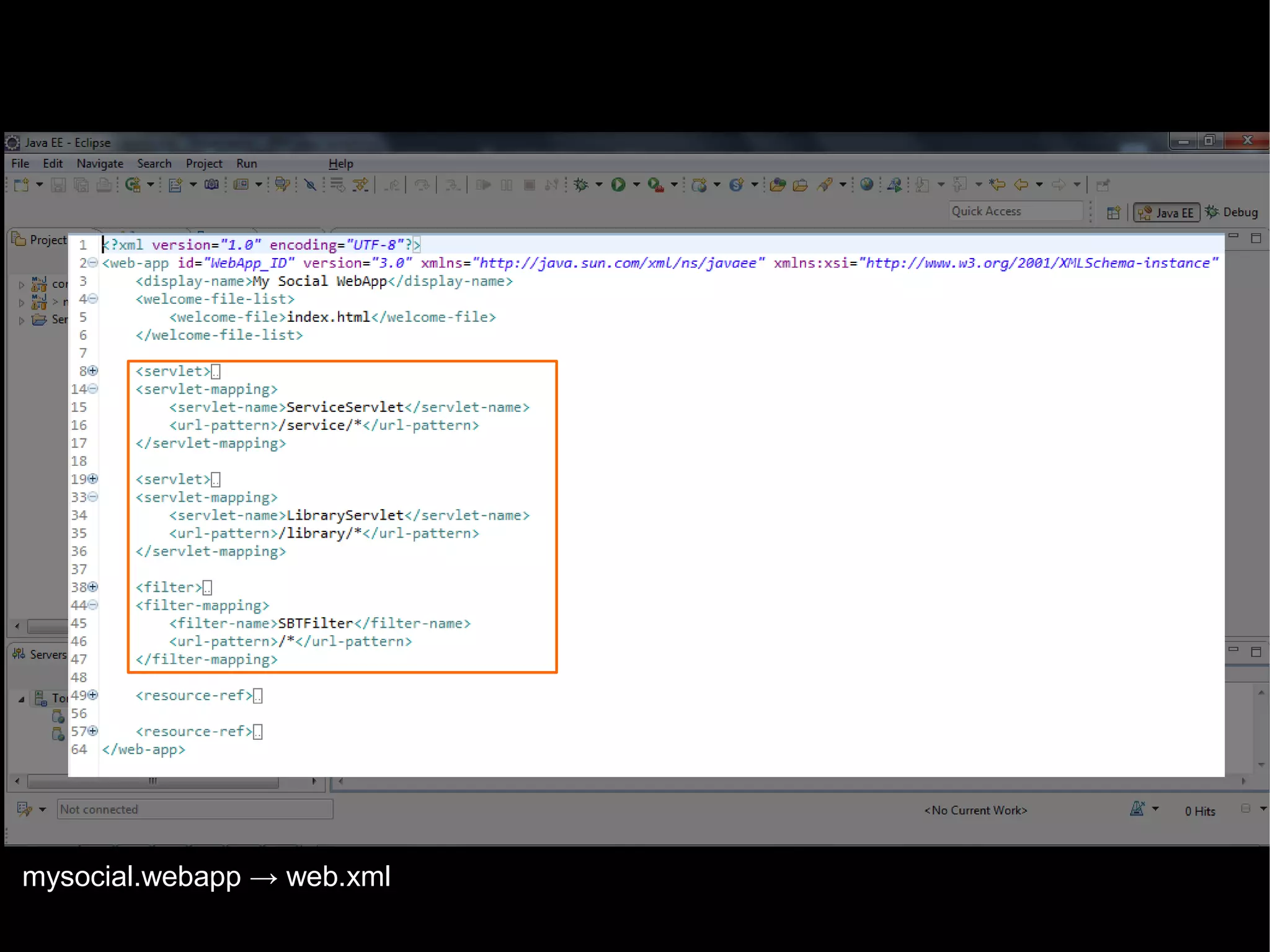 mysocial.webapp → web.xml
© 2013 IBM Corporation

 