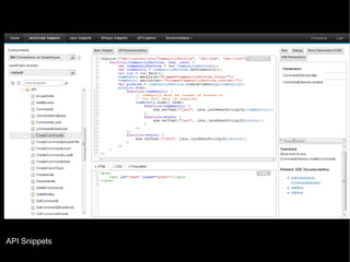 API Snippets
© 2013 IBM Corporation

 