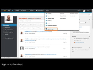 Apps → My Social App
© 2013 IBM Corporation

 