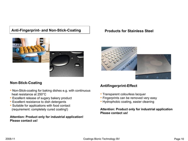 Smart Coatings Presentation Bionic Technology Definitief | PPT