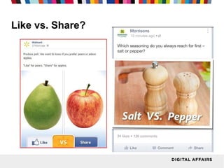 Like vs. Share?

 
