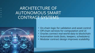 Smart Contract Development Explained The Technology Behind Autonomous ...