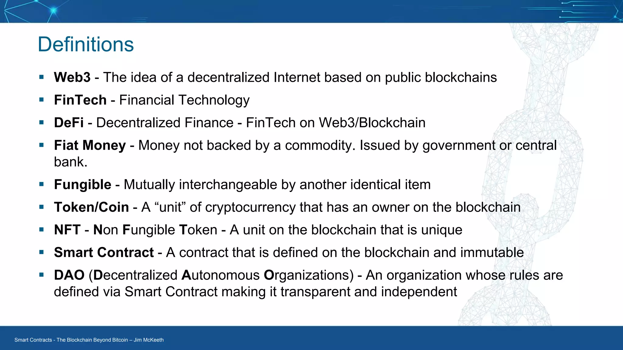 Smart Contracts - The Blockchain Beyond Bitcoin | PDF