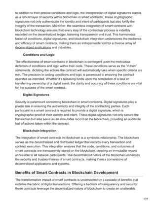 Smart Contracts and Their Role in Blockchain Development.pdf