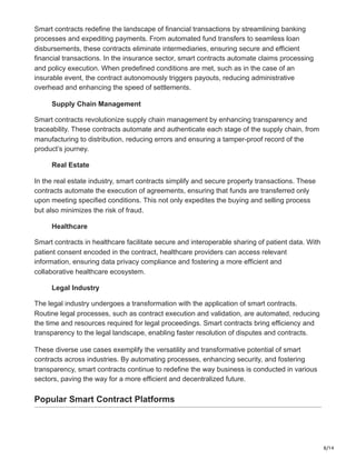 Smart Contracts and Their Role in Blockchain Development.pdf