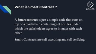QuillAudit Smart contracts audit ppt - https://audits.quillhash.com