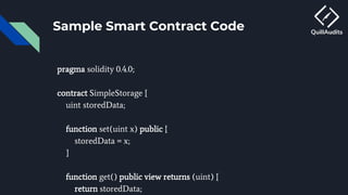 QuillAudit Smart contracts audit ppt - https://audits.quillhash.com