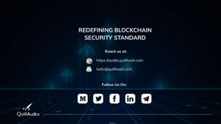QuillAudit Smart contracts audit ppt - https://audits.quillhash.com
