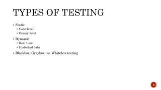 Smart Contract Security Testing | PPTX