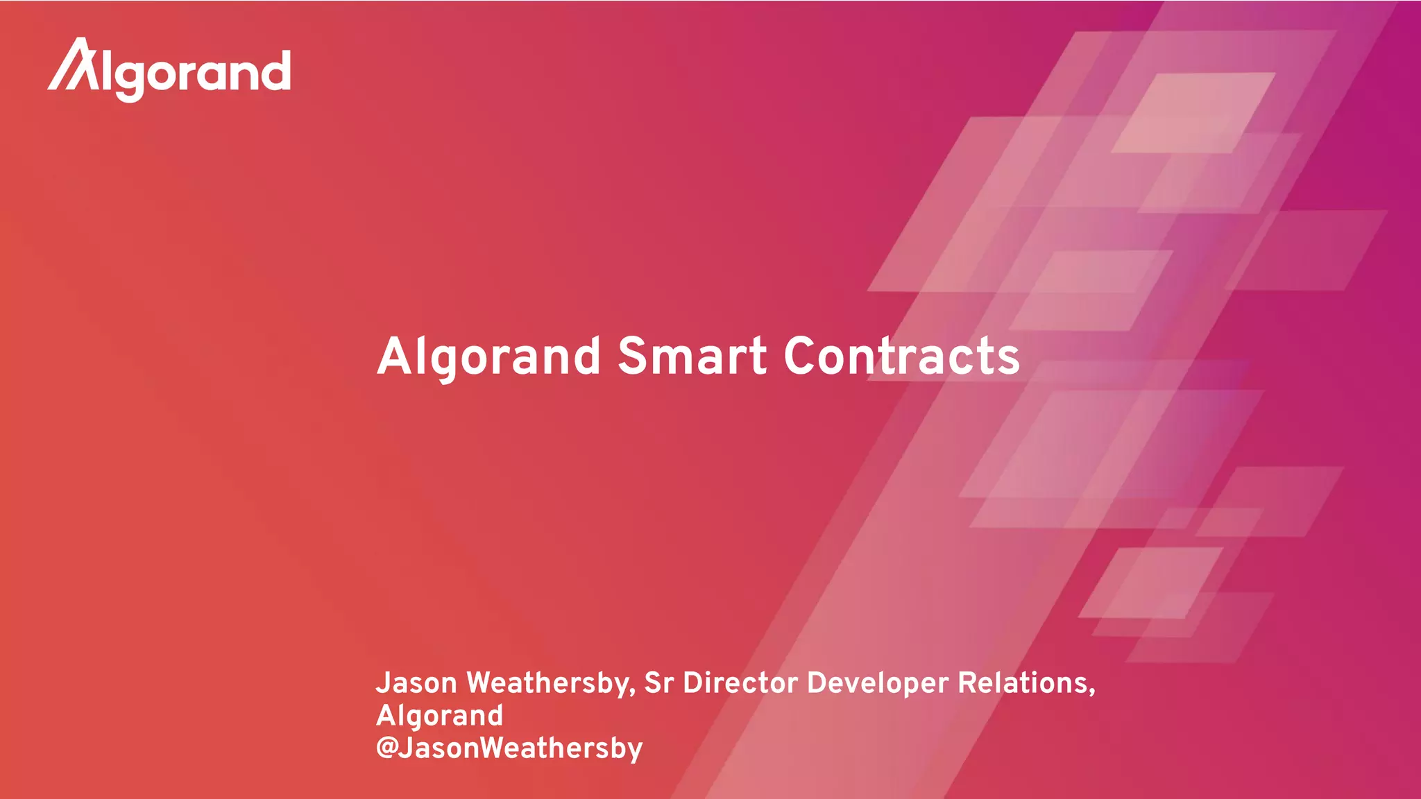 Algorand Smart Contracts | PDF