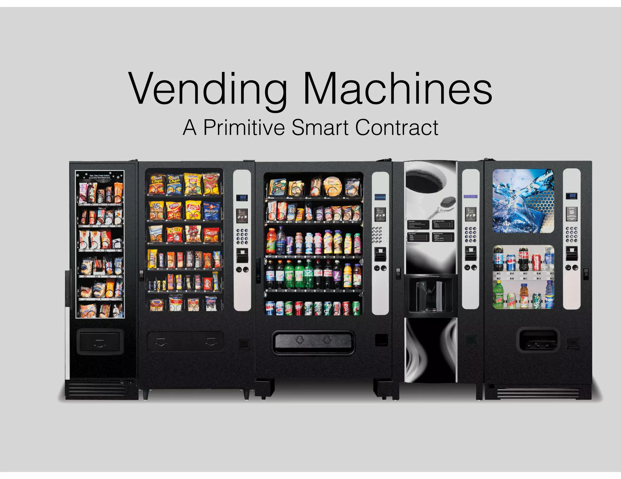 Vending Machines
A Primitive Smart Contract