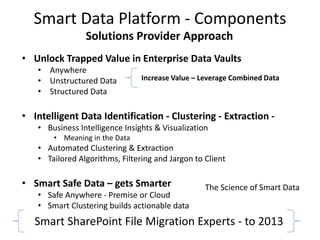 Smart data platform for big data | PPT | Free Download