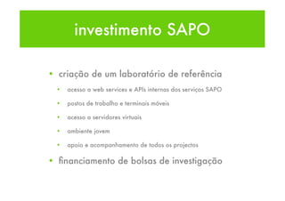 Apresentação lasb.sapo/ua - AveiroSmart Day