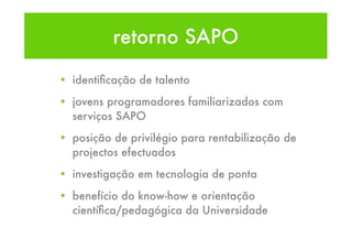 Apresentação lasb.sapo/ua - AveiroSmart Day