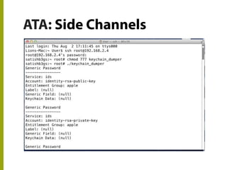 ATA: Side Channels
 