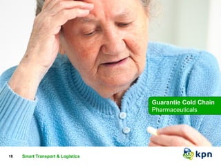 18 TSitmela vrat nd edvei cperess teon tsamtiea rt systems Classificatie 
Guarantie Cold Chain 
Pharmaceuticals 
Smart Transport & Logistics 
 