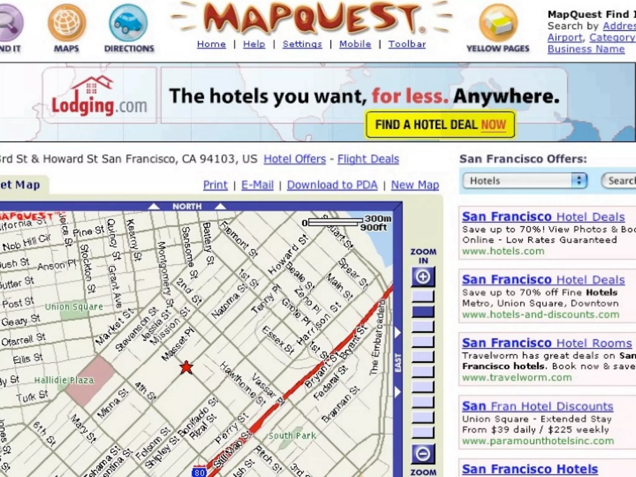 MapQuest - the counterexample
 