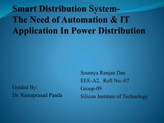 Smart distribution system the need of automation & it application in ...