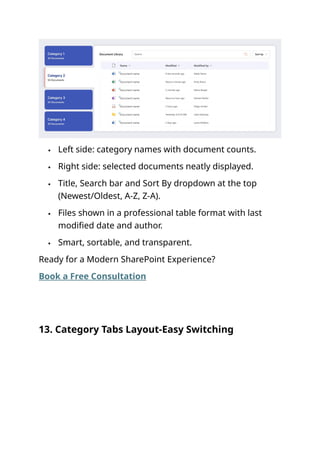Sharepoint Help Files Layout 15 Modern SharePoint Document Library Web Part Layouts for Smarter File ...